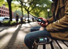 registrazione vocale all'aperto di nascosto