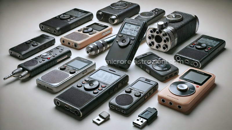 registratori vocali tipologie funzionamenti utilizzo